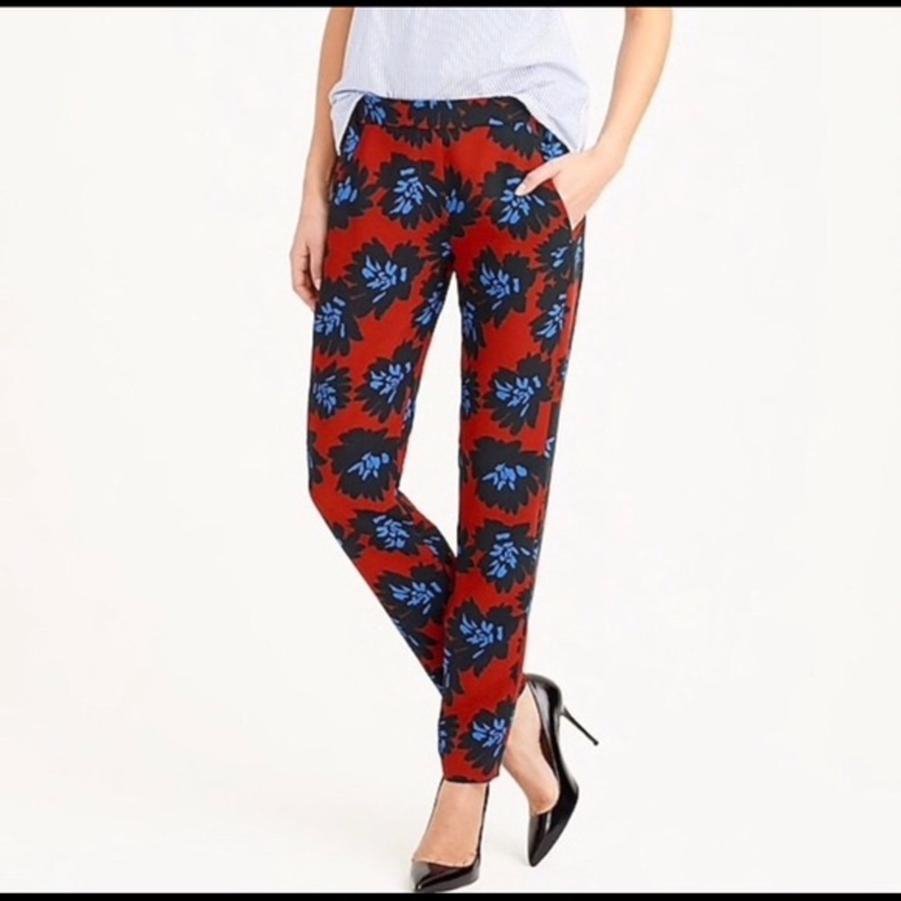Jcrew floral flower pattern pants